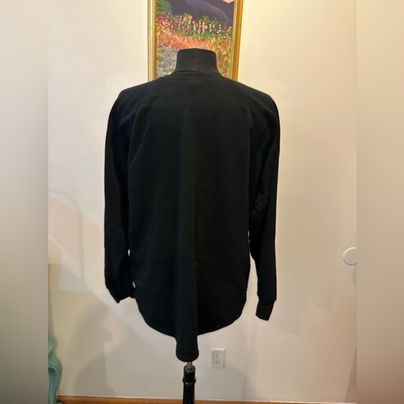 Torrid Black Long Sleeve Henley Sweatshirt - Picture 7 of 16